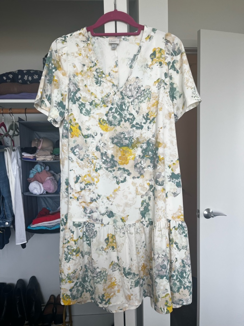 A New Day Floral Shift Dress